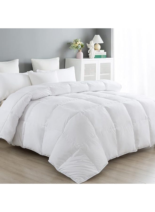 إي وورلد عرض كومبو – مجموعة لحاف ووسائد بحجم كينغ بجودة فندقية متميزة | راحة فائقة | 1 لحاف 220x240سم + 2 وسائد 50x75سم - Image 1